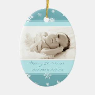 Photo Merry Christmas Grandparents Ornament