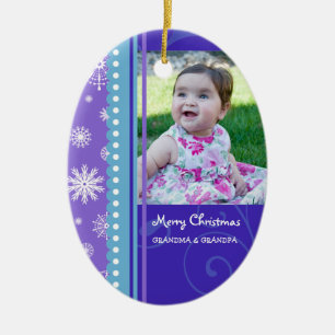 Photo Merry Christmas Grandparents Ornament