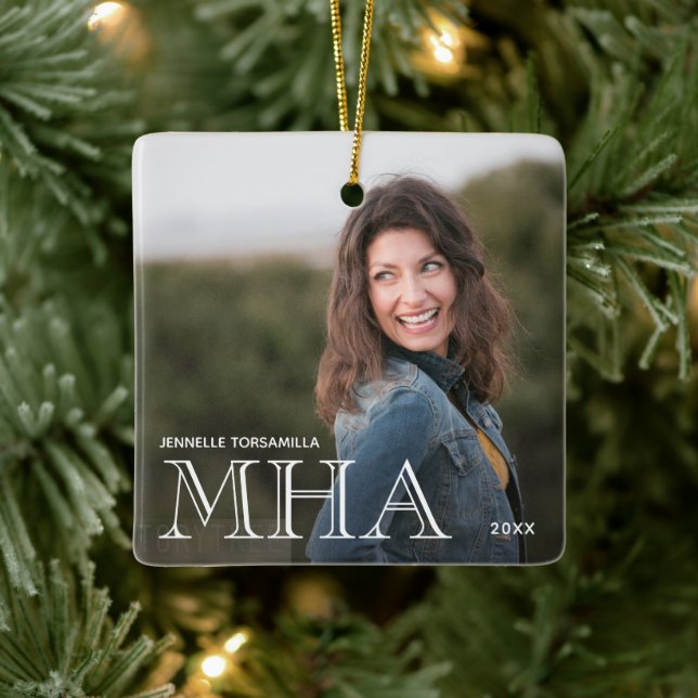 Photo MHA Graduation Ceramic Ornament (Tree)