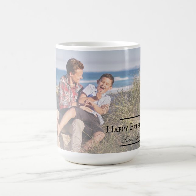 Photo Minimalist Father's Day Coffee Mug (Center)