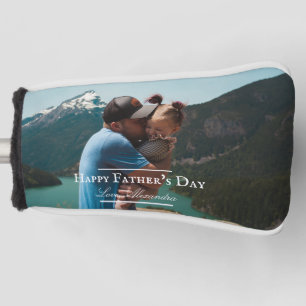 Photo Minimalist Father's Day   White Golf Head Cover