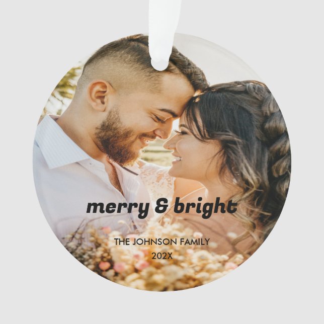 Photo minimaliste de Noël élégant en couple (devant)