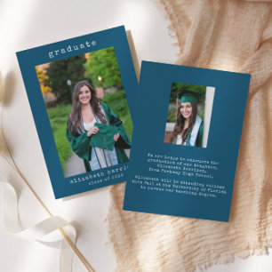 Photo minimaliste simple Faire-part de diplôme