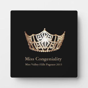 Photo Miss America Gold Crown Awards Plaque