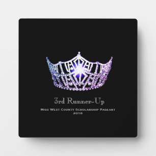 Photo Miss America Lilac Crown Runner-up Plaque