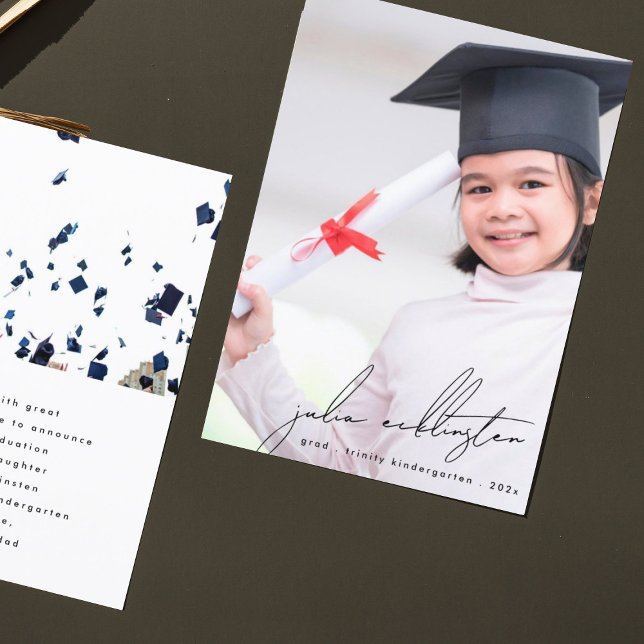 Photo Modèle unique Carte de Graduation du jardin  (Créateur téléchargé)