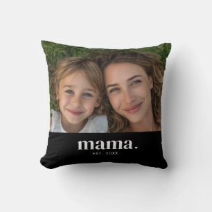 Photo Modern Bold Mama  Throw Pillow
