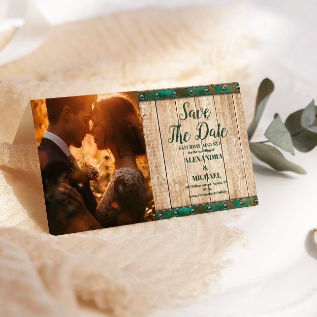 Photo Modern Chic Vineyard Wedding  Save The Date (Creator Uploaded)