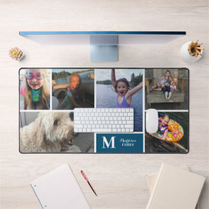 Photo moderne Collage Famille Nom Monogramme