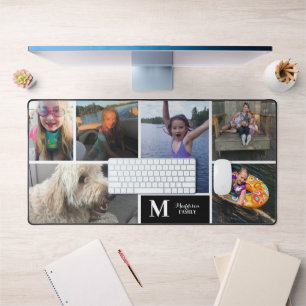 Photo moderne Collage Famille Nom Monogramme
