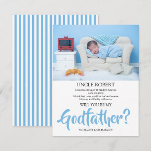 Photo moderne Godfather Proposition Invitation
