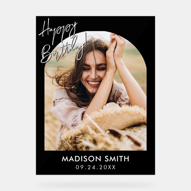 Photo moderne Joyeux anniversaire (Recto)