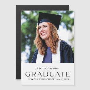 Photo Moderne Portrait Grand Magnet Faire-part