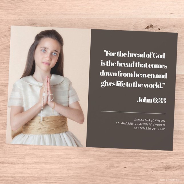 Photo moderne Première Sainte Communion Invitation (Créateur téléchargé)