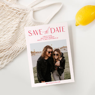 Photo moderne rose et rouge Enregistrer la carte D