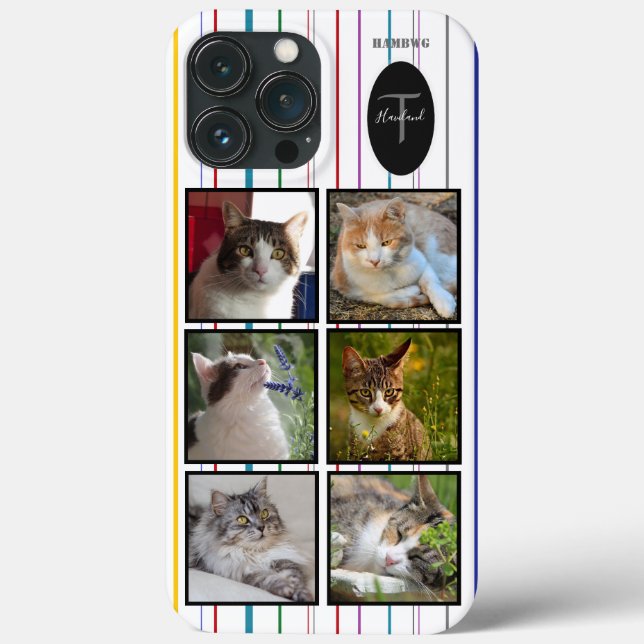 Photo Monogram Cell Phone Case HAMbyWG (Back)