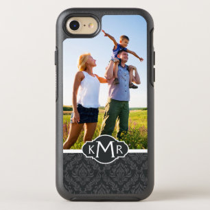 Photo & Monogram Damask Pattern 6 OtterBox Symmetry iPhone 8/7 Case