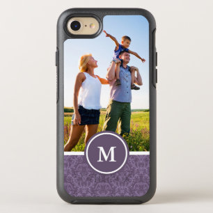 Photo & Monogram Luxury Purple Wallpaper OtterBox Symmetry iPhone 8/7 Case