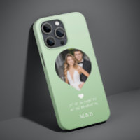 Photo Monogram Romantic Heart Coodinates Modern