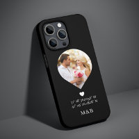 Photo Monogram Romantic Heart Coodinates Modern