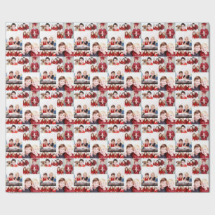 Photo montage wrapping paper