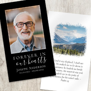 Photo Mountains Memorial Prayer Card