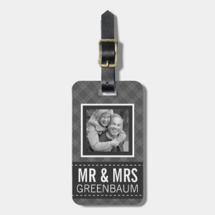 Photo Mr and Mrs Personalized Luggage Tag