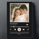 Photo Music Player Personalized Black Plaque<br><div class="desc">Turn up the memories with our Personalized Photo Music Player Plaque! A unique way to showcase your favourite tunes and treasured moments in style.</div>