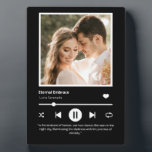 Photo Music Player Personalized Black Plaque<br><div class="desc">Turn up the memories with our Personalized Photo Music Player Plaque! A unique way to showcase your favourite tunes and treasured moments in style.</div>