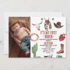 Photo My First Rodeo Cowboy 1st Birthday