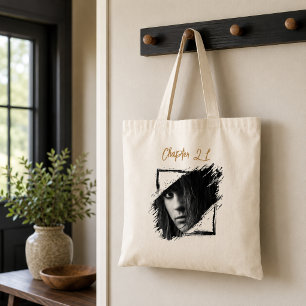Photo name 21st birthday tote bag