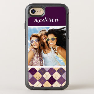 Photo & Name Sweater Background OtterBox Symmetry iPhone 8/7 Case