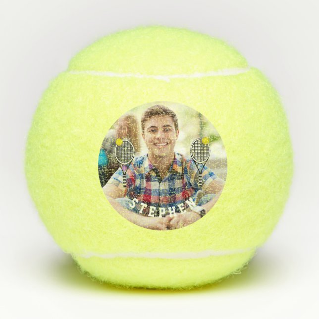 Photo | Name Tennis Racquet | Balls (Front)