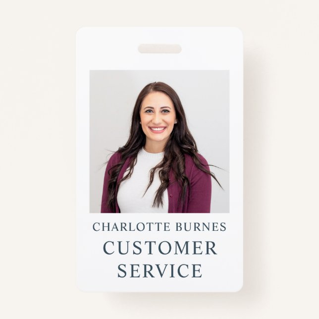 Photo Name Title Badge (Front)