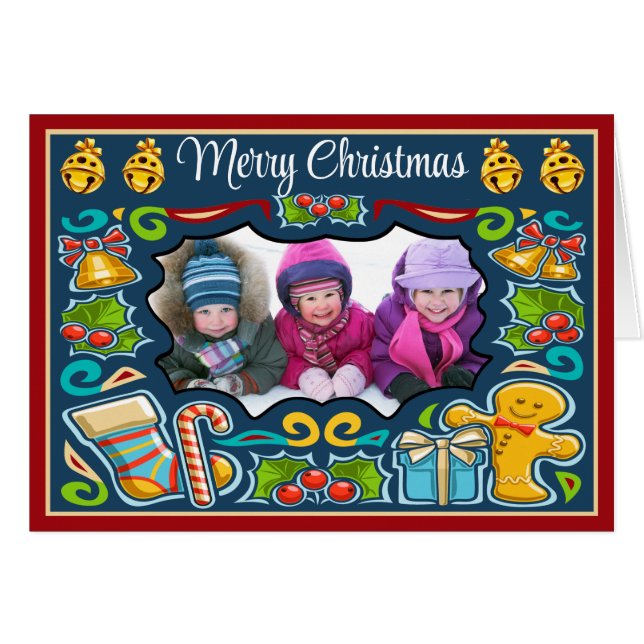 Photo Noël / Carte de vacances (Devant Horizontal)