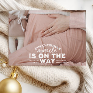 Photo Noël Grossesse Faire-part