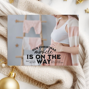 Photo Noël Grossesse Faire-part