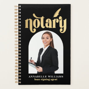 Photo Notaire Gold & Black Typographie