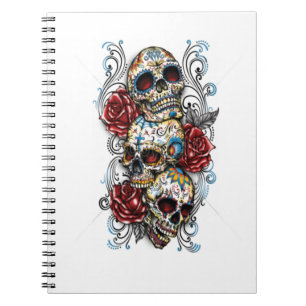 Photo Notebook/Skull and Roses Notebook
