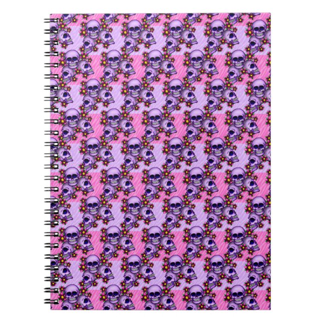 Photo Notebook/Skulls and Flowers Notebook (Front)