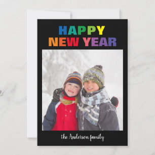Photo Nouvel An Arc-en-Ciel - Carte de Noël