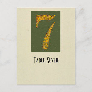 Photo Number  7 table card