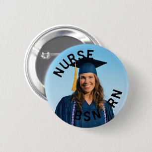 photo nurse bsn rn  2¼ Inch 2 Inch Round Button