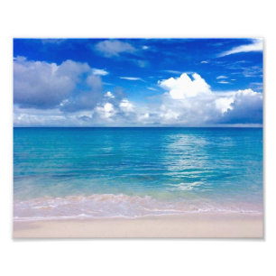 Photo Océan bleu   Impression de plage