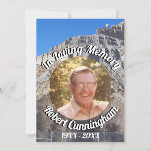 Photo of a Castle Country Hill Loving Memory Invitation