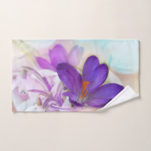 Photo of a Pretty Purple Spring Crocus Hand Towel
