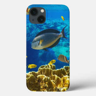Photo of a tropical Fish on a coral reef iPhone 13 Case