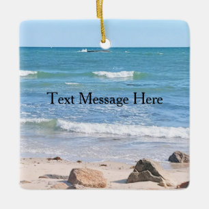 Photo of Atlantic Ocean Holiday Ceramic Ornament