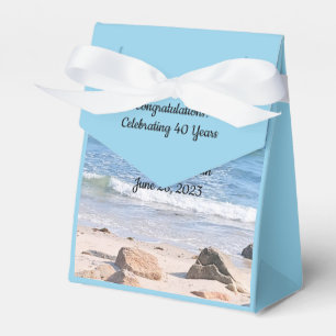 Photo of Atlantic Ocean Shore 40th Anniversary Fav Favor Box
