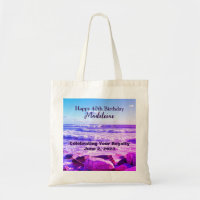 Photo of Atlantic Ocean Waves 40th Birthday Purple